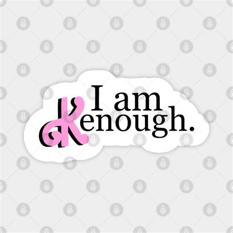 I am kenough, Identical logo! choose the color - I Am Kenough - Magnet ...