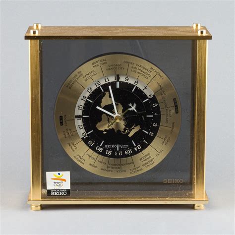 Classic Seiko World Time Mantle Clock 1980s — Geneva Blue ...