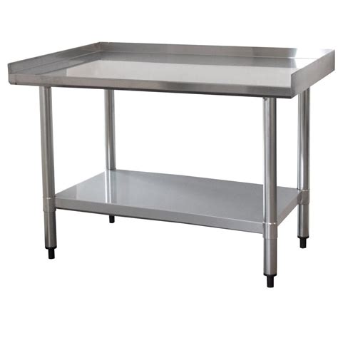 Sportsman 3 ft. x 2 ft. Stainless Steel Worktable with Upturned Edge-802733 - The Home Depot