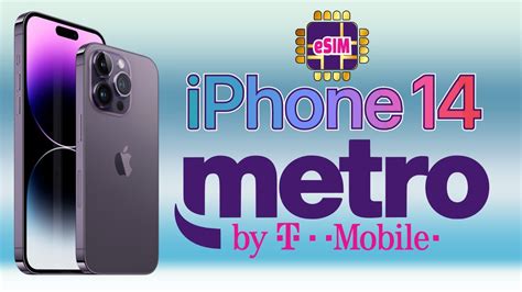 iPhone 14 eSIM on Metro by T Mobile - YouTube