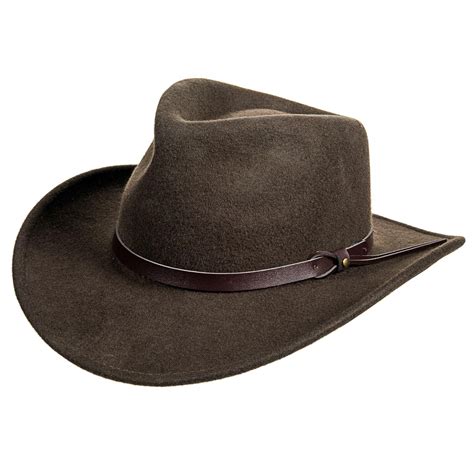 Dorfman Pacific Crushable Outback Felt Hat (for Men) in Brown for Men ...