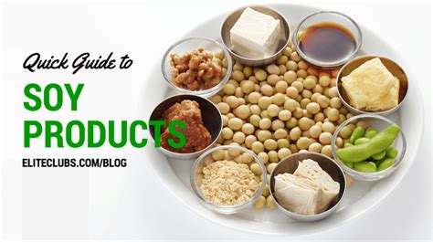 Quick Guide to Soy Products - Elite Sports Clubs