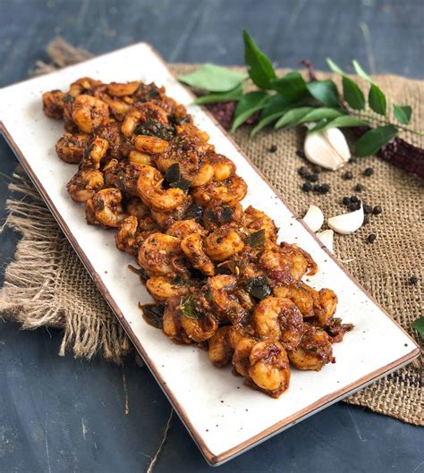 Prawn Ghee Pepper Masala Recipe With Garlic by Archana's Kitchen