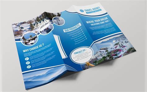 Travel Trifold Brochure | Brochure Templates ~ Creative Market