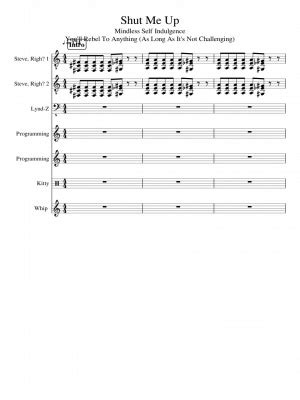 Free sheet music: Shut Me Up- by Mindless Self Indulgence, Play and ...