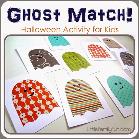 Little Family Fun: Ghost Matching Game