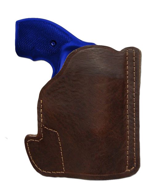 New Barsony Brown Leather Pocket Holster Charter Arms, Colt 2" Snub Nose 38 357 - Hunting