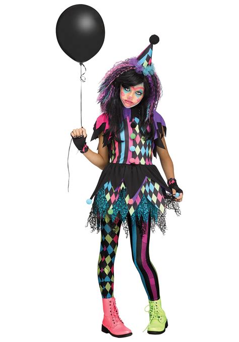 Twisted Circus Clown Costume for Girls