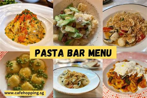 Pasta Bar Menu