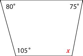 Quadrilaterals, Missing angles of quadrilaterals Flashcards | Quizlet