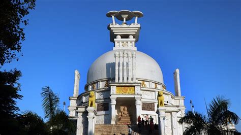 Shanti stupa at Dhauli. Dhabalgiri temple in Odisha, India | Travel etc - YouTube