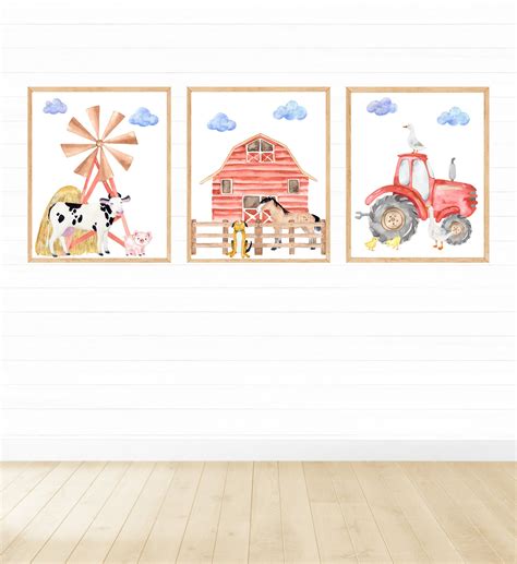 Farm Animal Wall Art Printable Wall Art Digital Download - Etsy