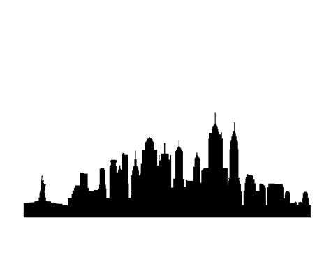 New York City Skyline Silhouette - ClipArt Best