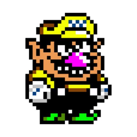 pixel wario - Wario - T-Shirt | TeePublic