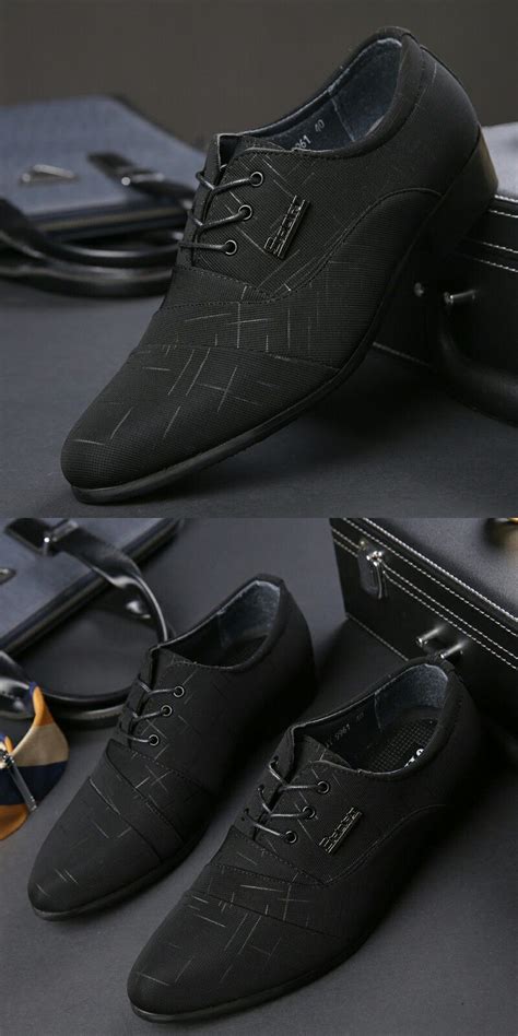 US $23 2 Luxury Business Shoes For Men Office Dress Men Flats Black ...