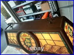 Vintage 1988 Old Style Beer Pool Table Light With Round Logo Nice ...