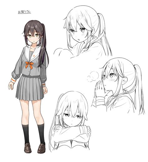 kantoku sasaki to pii-chan otonari (sasapi) character design seifuku sketch | #714581 | yande.re