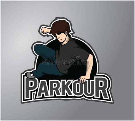 Parkour Logo Design Creative Artneptunus Stock Vector - Illustration of italic, bold: 240493905