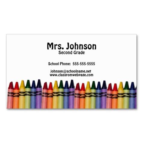 Teacher Business Card Template free image download