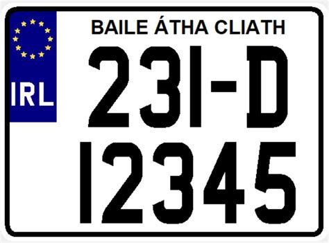 NCT Legal Square Irish Number Plate (Single) - Irish Number Plates - Ireland Number Plates - NCT ...