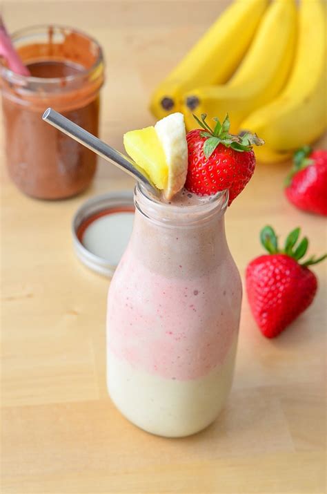 Banana Split Smoothie - Courtney's Sweets