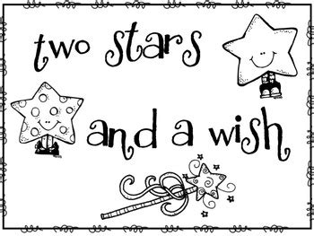 Two Stars and a Wish- Poster and Worksheet by The Price of Teaching