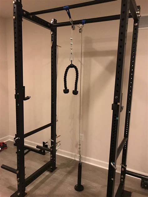 DIY Lat Pulldown and Low Pulley on a T3 Rack - Album on Imgur Homemade ...