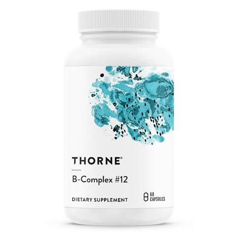 Thorne Research - B-Complex #12 - Vitamin B Complex With Active B12 and Folate - 60 Capsules ...