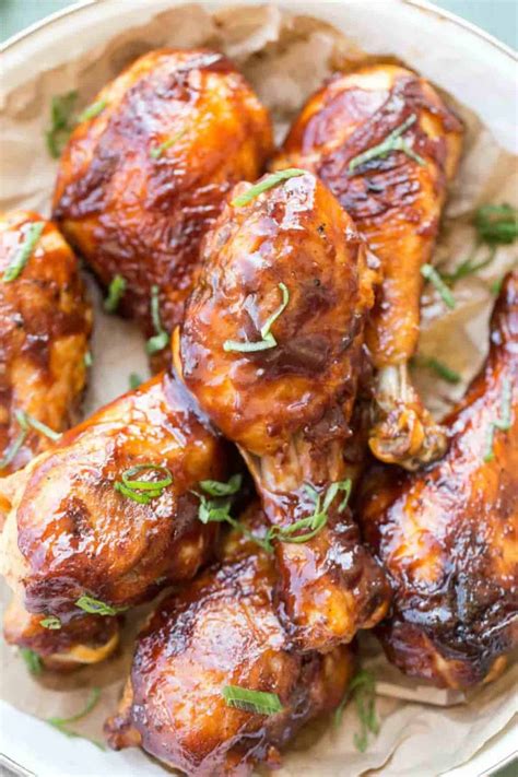 Baked BBQ Chicken Drumsticks - Valentina's Corner