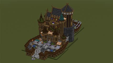 A Viking Castle fully complete WITH interior I made in survival (w/World Download) : r/Minecraft