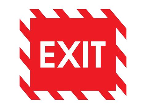 Exit, Leave, Sign, Wayfinding, Direction PNG