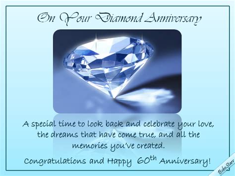 Diamond Anniversary Wishes. Free Milestones eCards, Greeting Cards | 123 Greetings