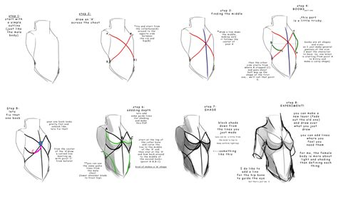 Female Chest Drawing Reference - Anime, Manga Girl, Reference, Drawing Base In 2020 | Bocgaswasuas