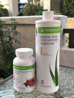 Herbalife Aloe concentrate + Herbal Tea Concentrate 1.8 Oz - 3.53 Oz ...