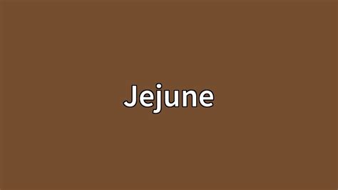 Jejune Meaning - YouTube