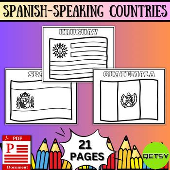 Colorful Flags of Hispanic Heritage: Spanish-Speaking Countries ...