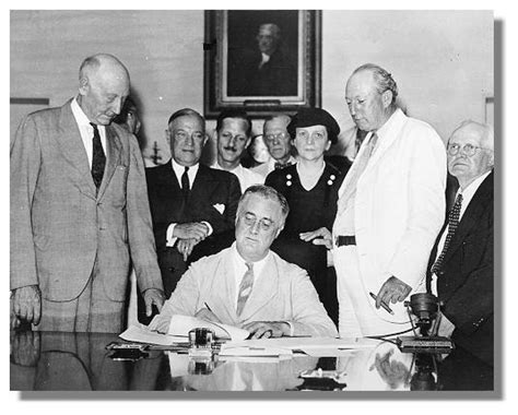 JFK + 50: FDR SIGNS SOCIAL SECURITY ACT OF 1935