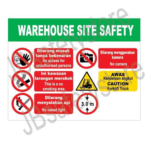 warehouse site safety - Safety Signage Johor Bahru