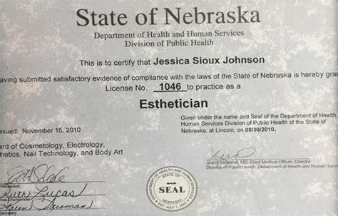 nebraska-esthetician-license - Living Beautifully Spa