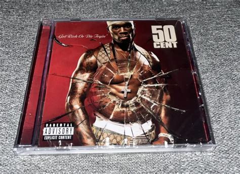 50 CENT - GET RICH OR DIE TRYIN - CD ALBUM + DVD + 50cent effigy note ...