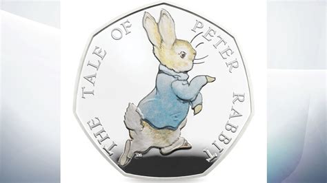 Peter Rabbit part of Beatrix Potter coloured 50p coin release by Royal Mint | UK News | Sky News