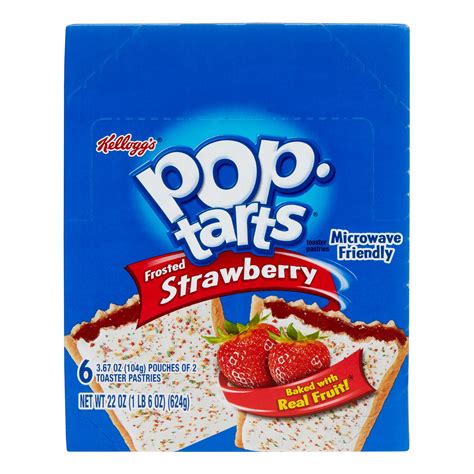 Kellogg's Pop-Tarts Frosted Strawberry Toaster Pastries 3-22 oz. Boxes ...