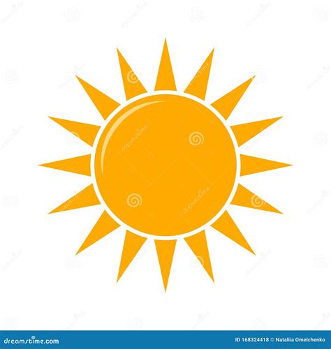 Weather Forecast Icon, Vector. Sunny Weather Stock Illustration ...