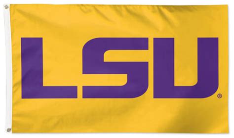 LSU Tigers Purple-On-Gold Official NCAA Deluxe-Edition 3'x5' Flag - Wi – Sports Poster Warehouse