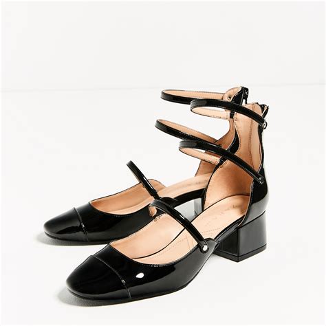 STRAPPY HIGH - HEEL SHOES-SHOES-TRF | Zara shoes, Black strap heels, Strappy heels