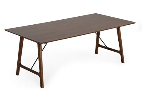 Mid-Century Modern Walnut Dining Table by VIG Modrest Oritz – buy online on NY Furniture Outlet