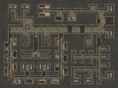 Crypts 28x21 - battlemaps | Dungeon maps, Dungeons and dragons homebrew, Crypt