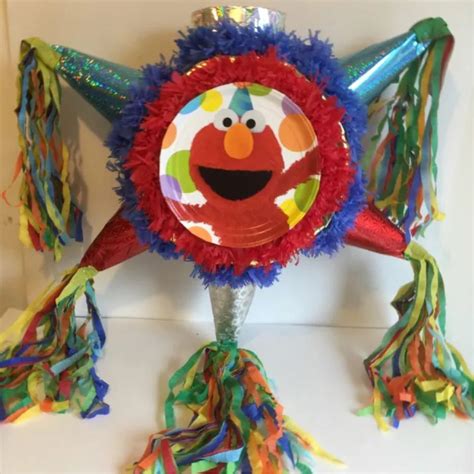 Elmo Pinata Handcrafted | Sesame street birthday party, Elmo party ...