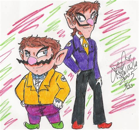 Wario and Waluigi in suits by ShadowWaluigi1826 on DeviantArt