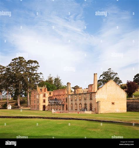 The ruins of Port Arthur Penitentiary, Tasmania, Australia Stock Photo - Alamy